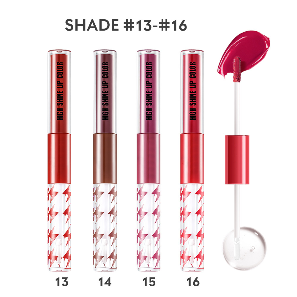 🎁LAST DAY 49% OFF🔥16 Color Double Ended High Shine Long Lasting Lip Gloss👄