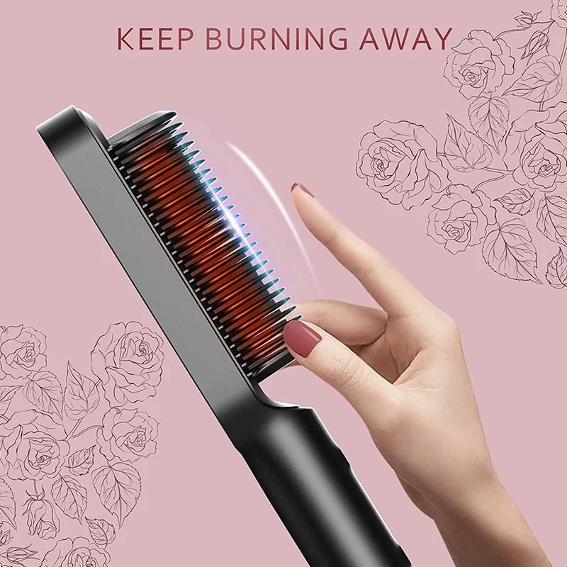 ✨Last Day Special Price $29.99!!💥Negative Ion Hair Straightener Styling Comb💇♀