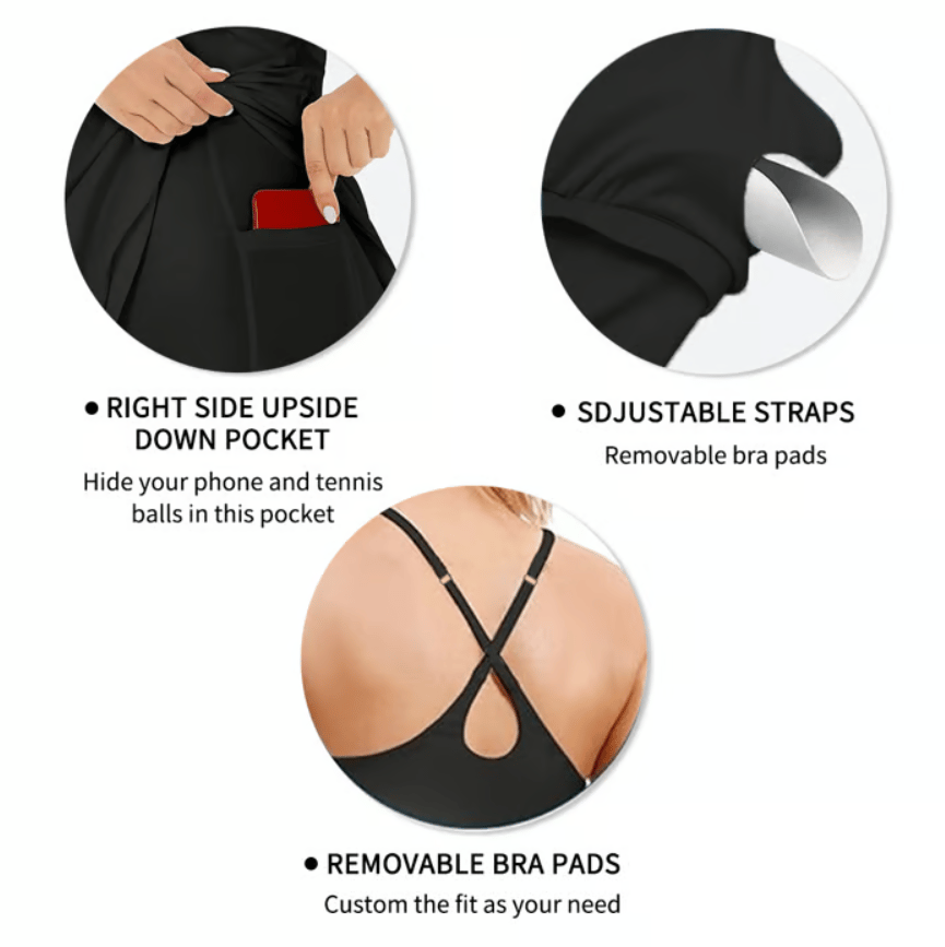 🎁Last Day 🔥The Ultimate Tummy Control Backless Active Dress -Made for Movement & Easy Bathroom Breaks