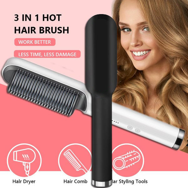 ✨Last Day Special Price $29.99!!💥Negative Ion Hair Straightener Styling Comb💇♀