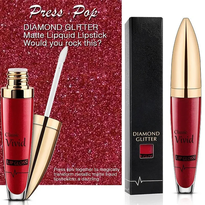 🔥FEERTOYA™ 18 Color Diamond Matte To Glitter Waterproof Lip Gloss👄