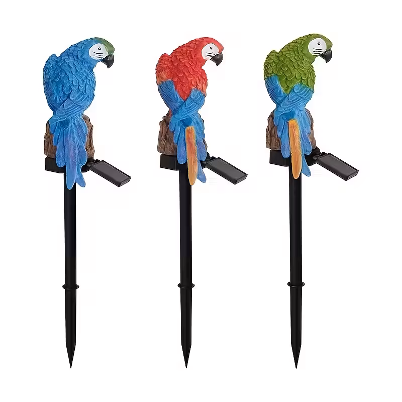 🔥Halloween Hot Sale🔥Waterproof Solar Parrot Light – LED Pathway Light for Lawn, Garden & Outdoor Decor