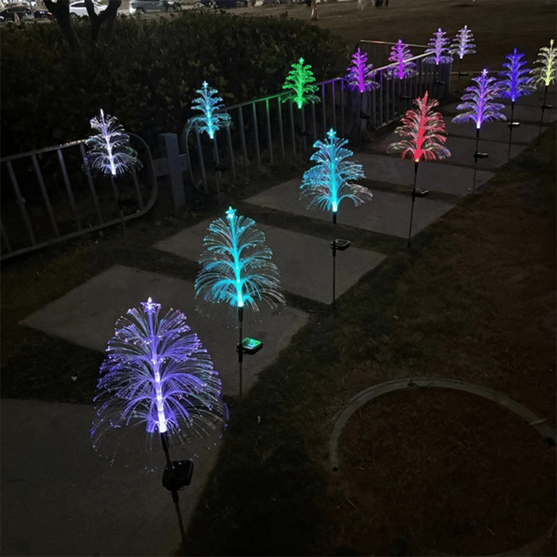 🔥Hot Sale-50% OFF🔥Seven Colors Gradient Solar Christmas Tree Lights