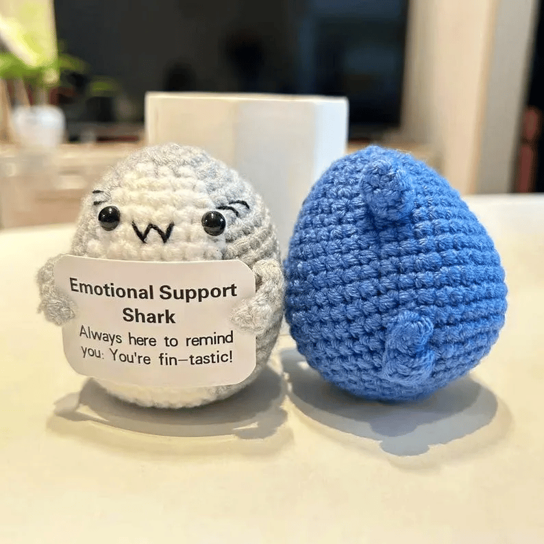 💖Handmade Crochet Shark🦈 Emotional Support Gift🎁
