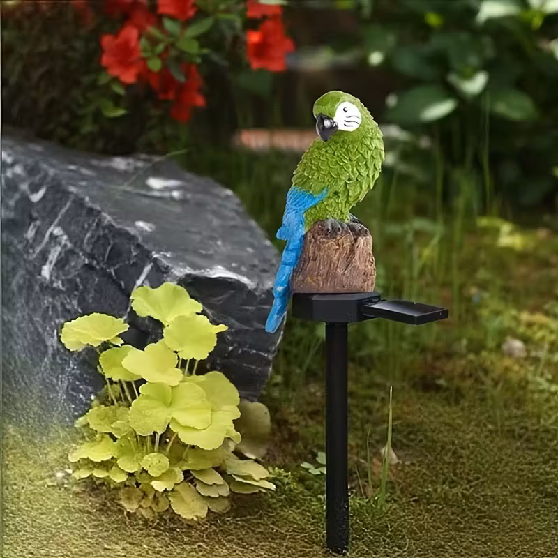 🔥Halloween Hot Sale🔥Waterproof Solar Parrot Light – LED Pathway Light for Lawn, Garden & Outdoor Decor