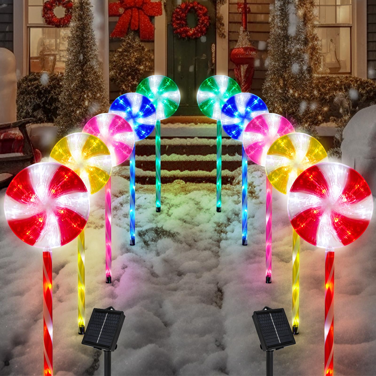 🔥Hot Sale 40 % OFF🔥Lollipops Christmas Solar Lights