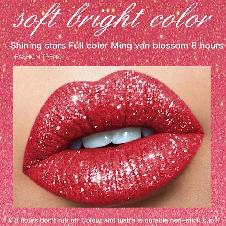 🔥FEERTOYA™ 18 Color Diamond Matte To Glitter Waterproof Lip Gloss👄