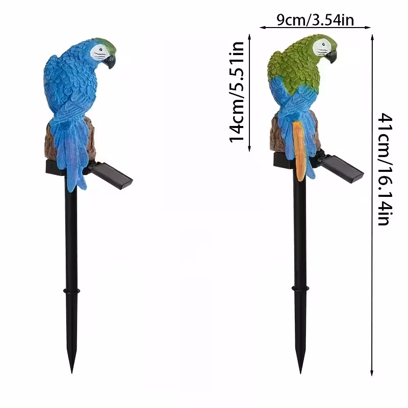 🔥Halloween Hot Sale🔥Waterproof Solar Parrot Light – LED Pathway Light for Lawn, Garden & Outdoor Decor