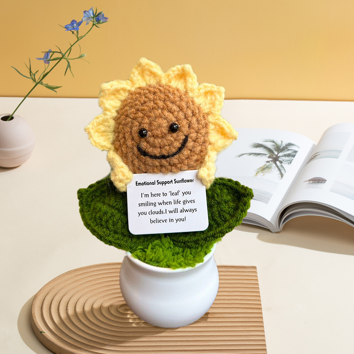 🎁Cute Handmade Knitted Sunflowers