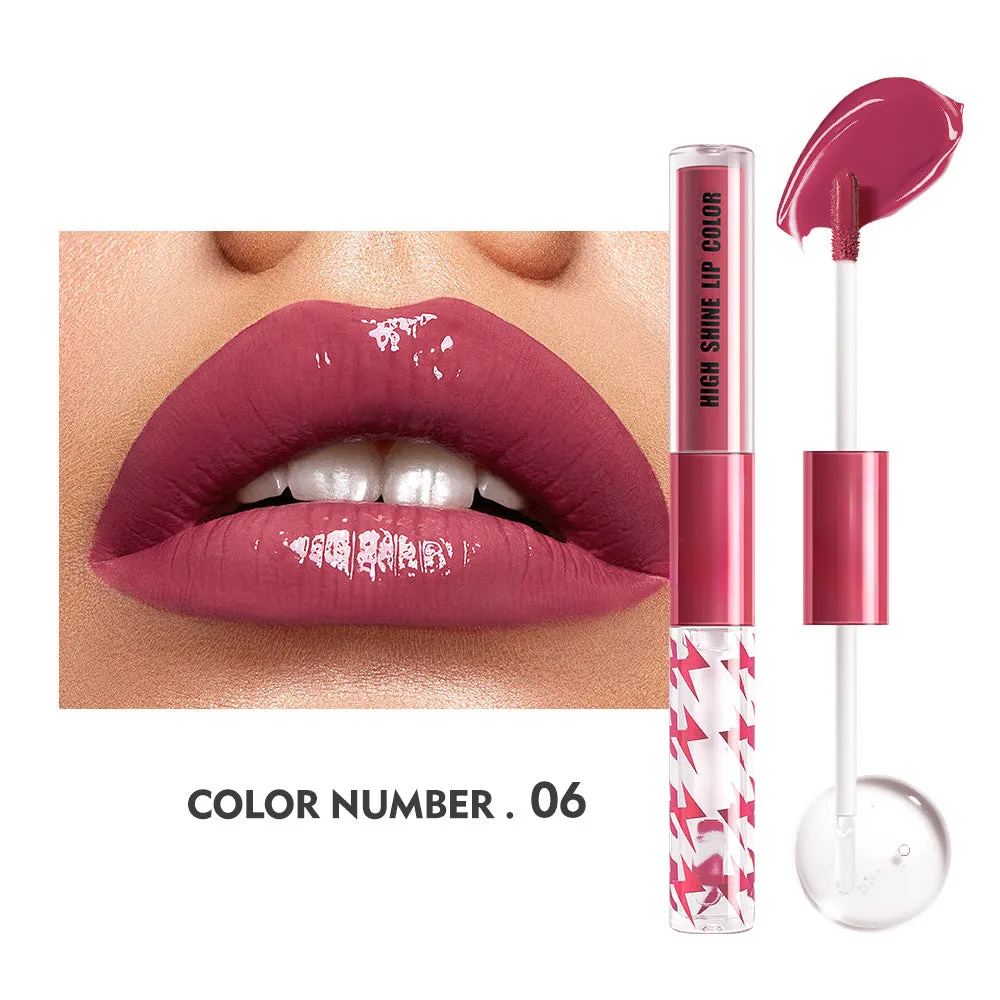 🔥ESLETTE™ 16 Color Double Ended High Shine Long Lasting Lip Gloss👄