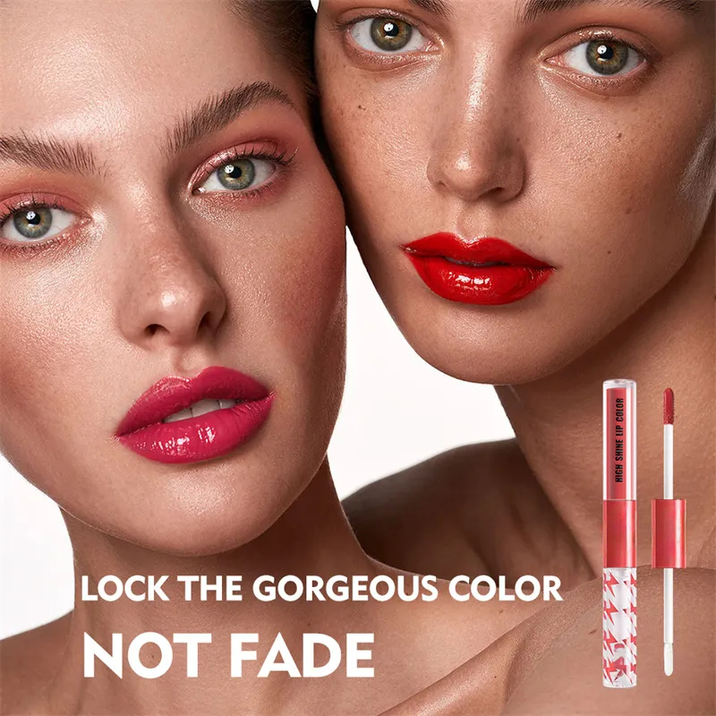 🔥ESLETTE™ 16 Color Double Ended High Shine Long Lasting Lip Gloss👄