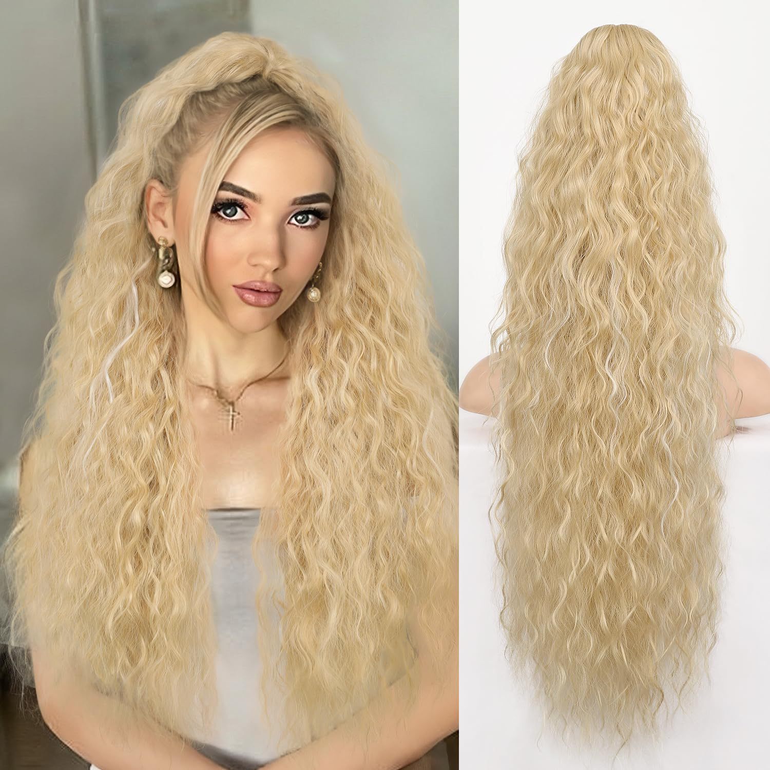 💜 LAST DAY PROMOTION - 50% OFF💜30In Curly Wavy Frizzy Hair Extension