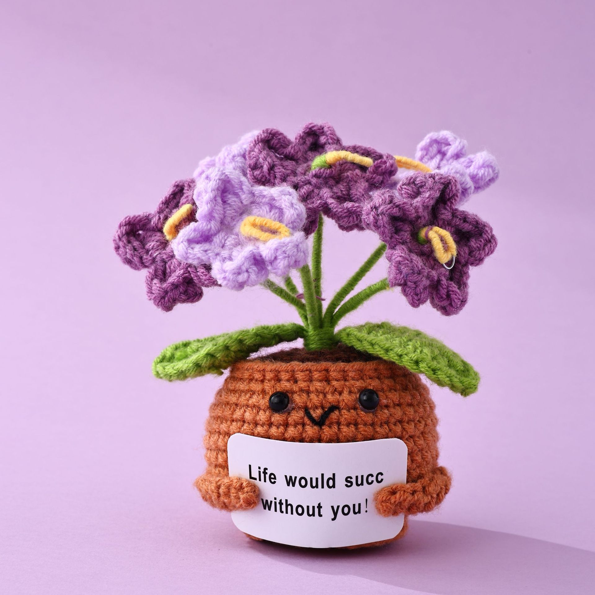 💖Handmade Crochet Positive Bonsai Forget-me-nots
