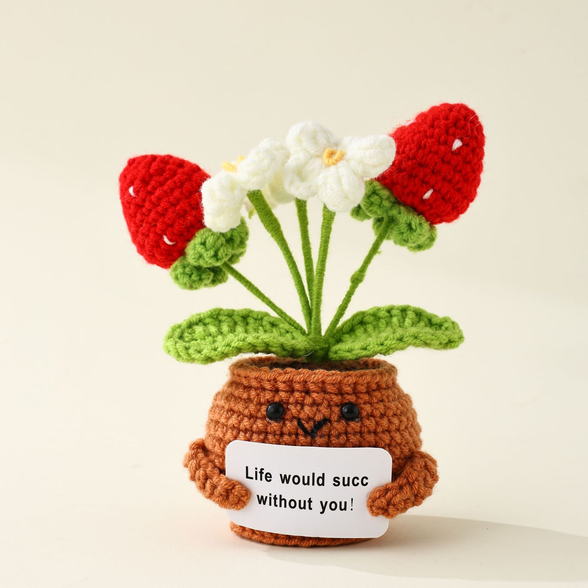 💖Handmade Crochet Positive Bonsai Forget-me-nots