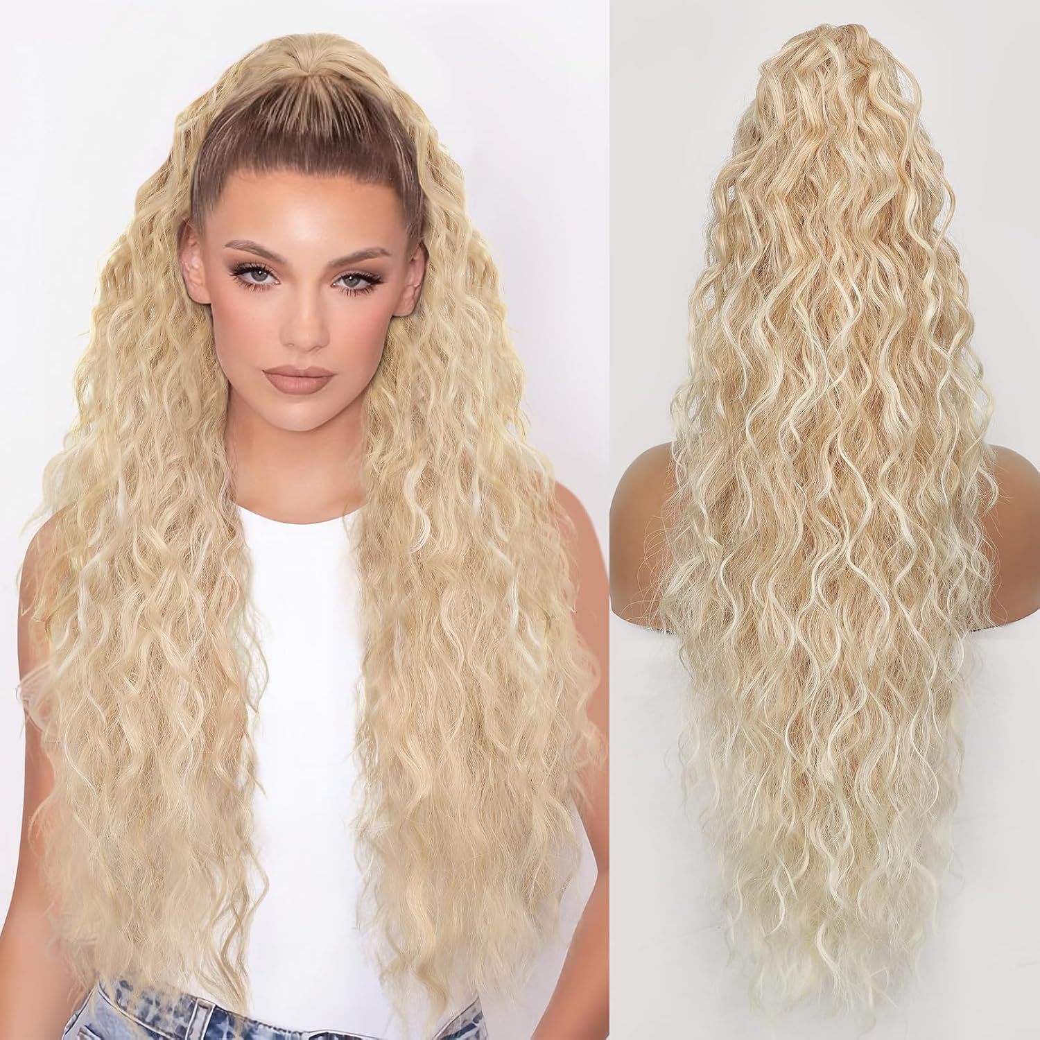 💜 LAST DAY PROMOTION - 50% OFF💜30In Curly Wavy Frizzy Hair Extension