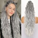 Grey/Silver/White Mixed(100% VIRGIN HUMAN HAIR)
