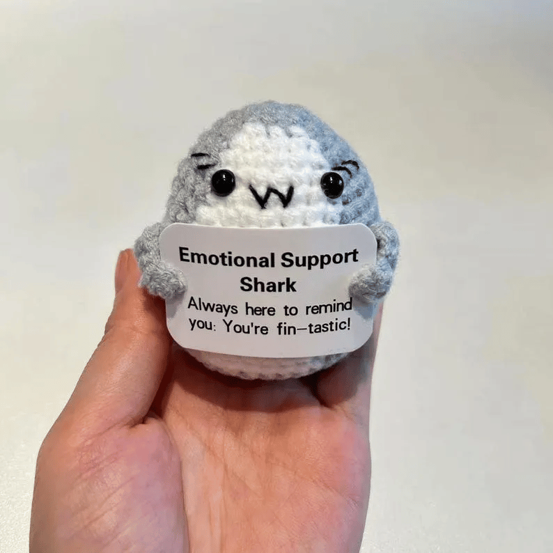 💖Handmade Crochet Shark🦈 Emotional Support Gift🎁