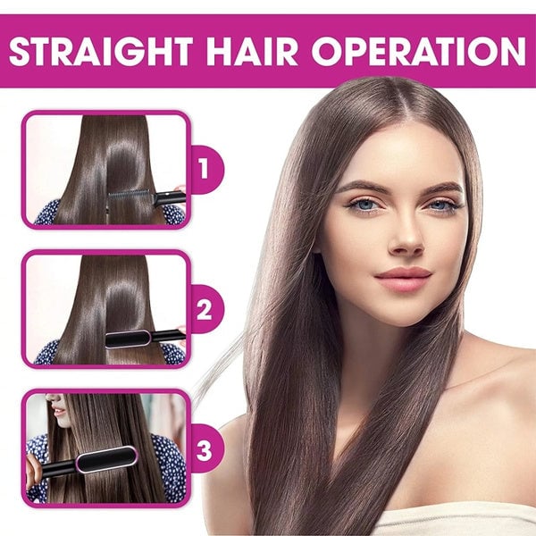 ✨Last Day Special Price $29.99!!💥Negative Ion Hair Straightener Styling Comb💇♀