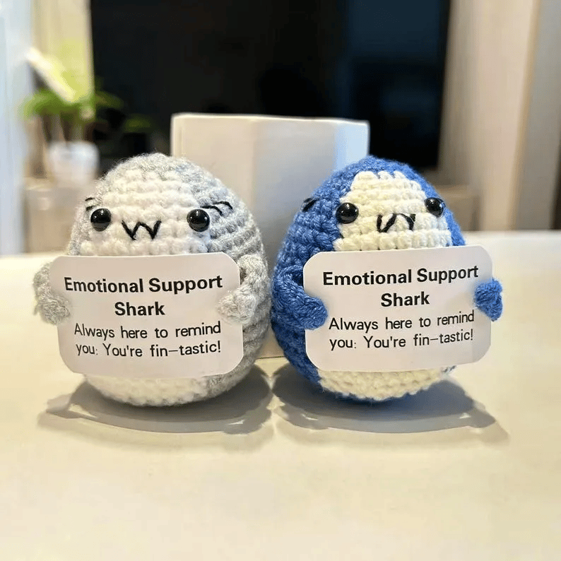 💖Handmade Crochet Shark🦈 Emotional Support Gift🎁
