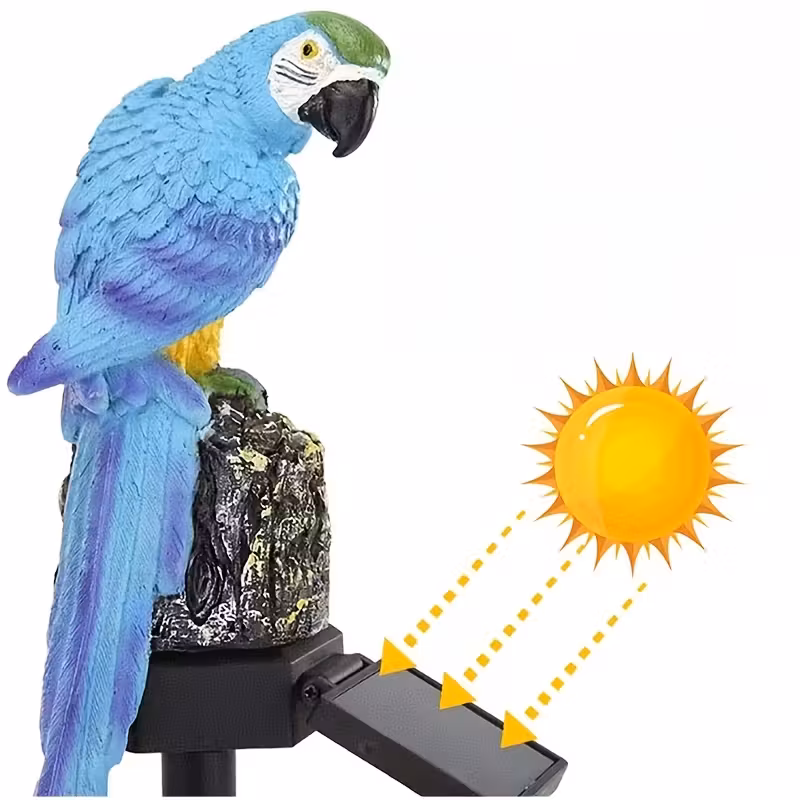 🔥Halloween Hot Sale🔥Waterproof Solar Parrot Light – LED Pathway Light for Lawn, Garden & Outdoor Decor