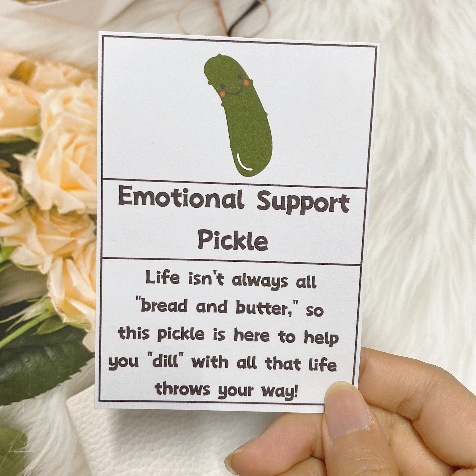 Handmade Emotional Support Gift - Pickled Cucumber