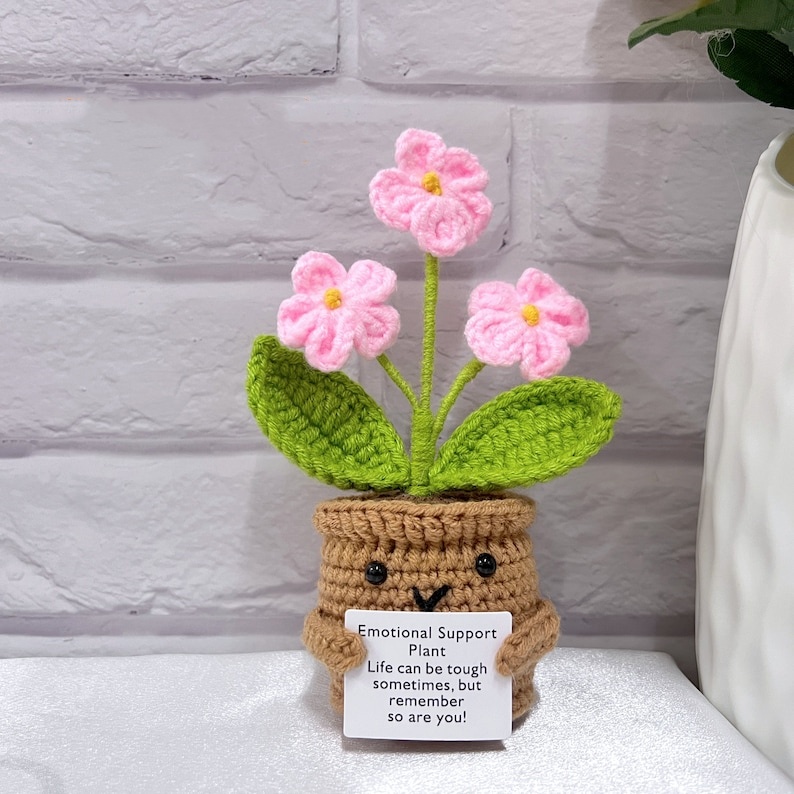Handmade Crochet Sunflower Plants