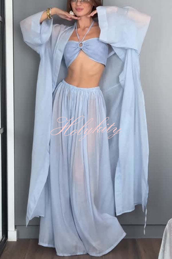 Funny Poker Summer Satin Unique Print Button Down Oversized Blouse