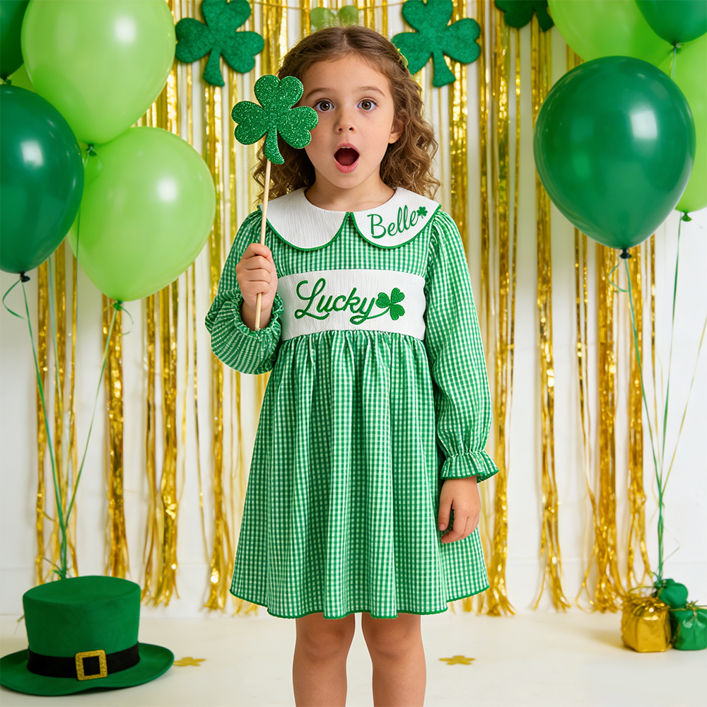 Personalized Girl St Patricks Day Dress| Dress54