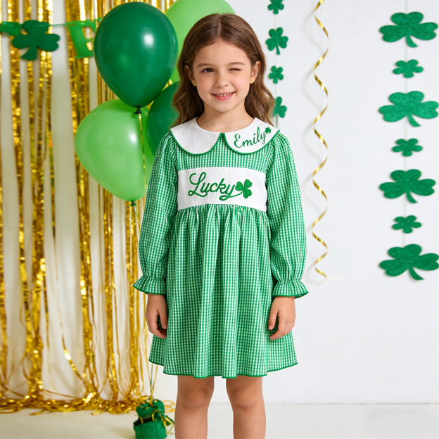 Personalized Girl St Patricks Day Dress| Dress54