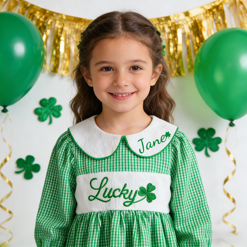 Personalized Girl St Patricks Day Dress| Dress54