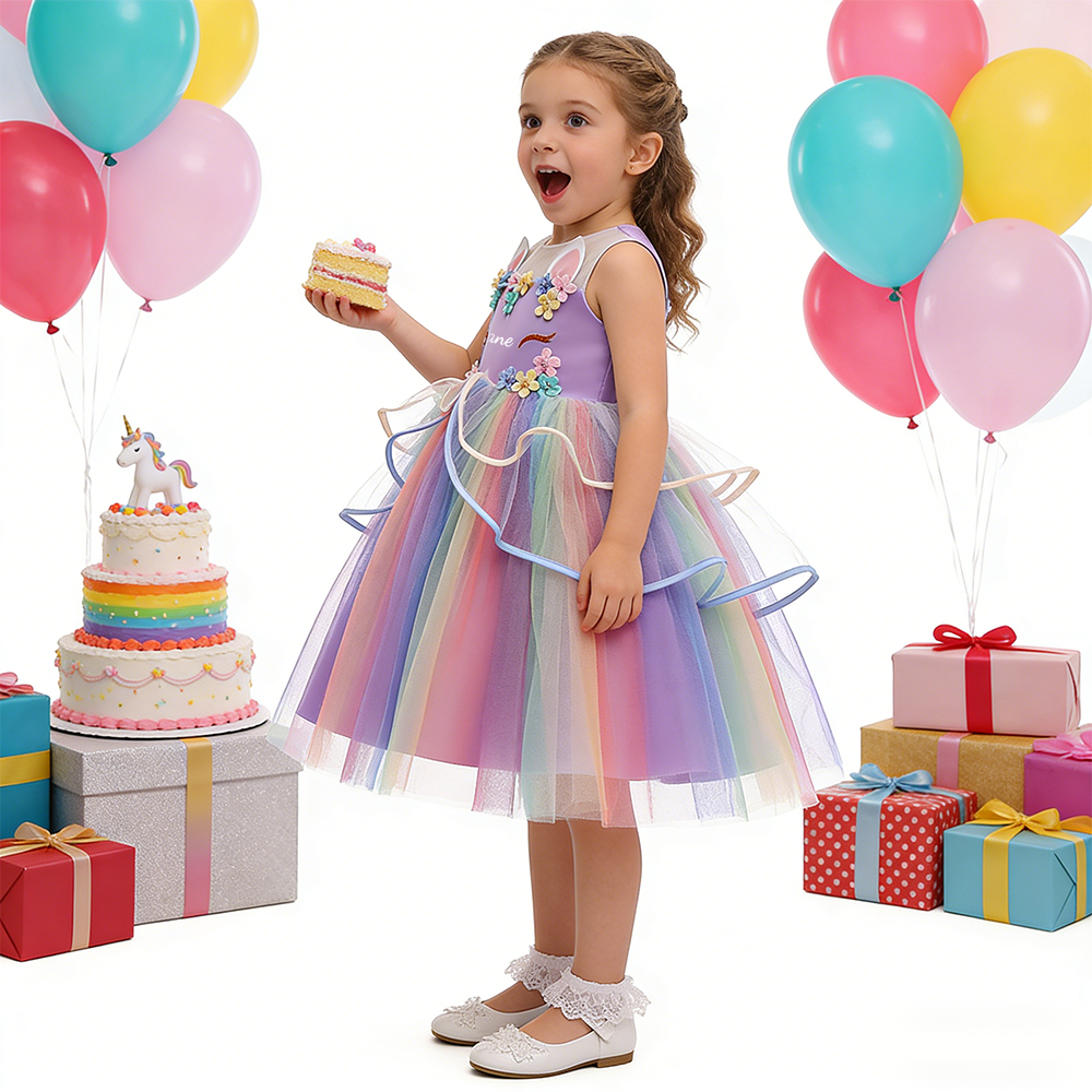 Personalized Girl Unicorn Tutu Dress| Dress50