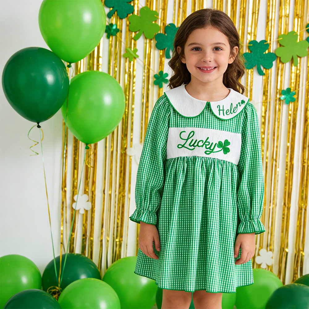 Personalized Girl St Patricks Day Dress| Dress54