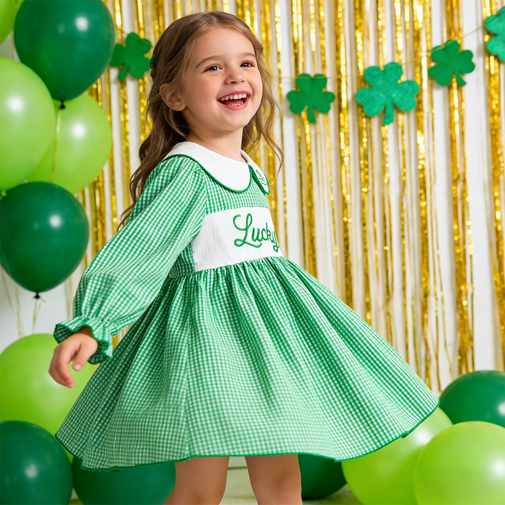 Personalized Girl St Patricks Day Dress| Dress54