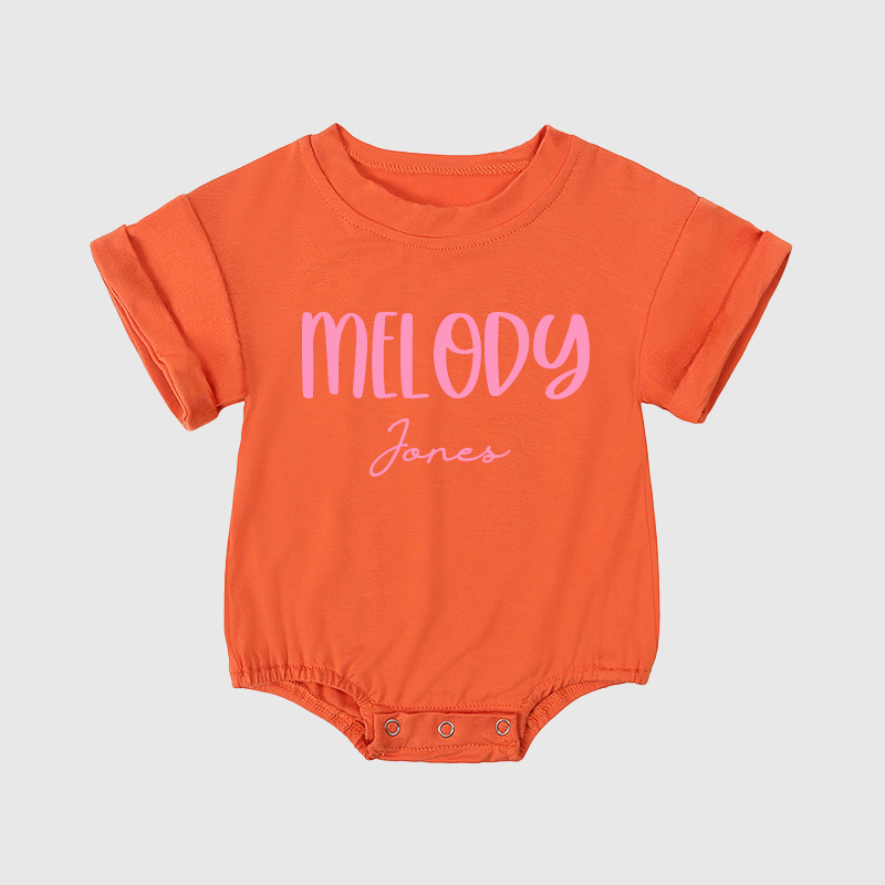 Personalized Baby Girl Bubble Romper| BBCloth39