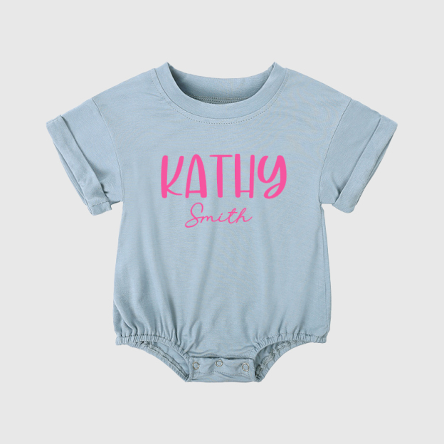 Personalized Baby Girl Bubble Romper| BBCloth39