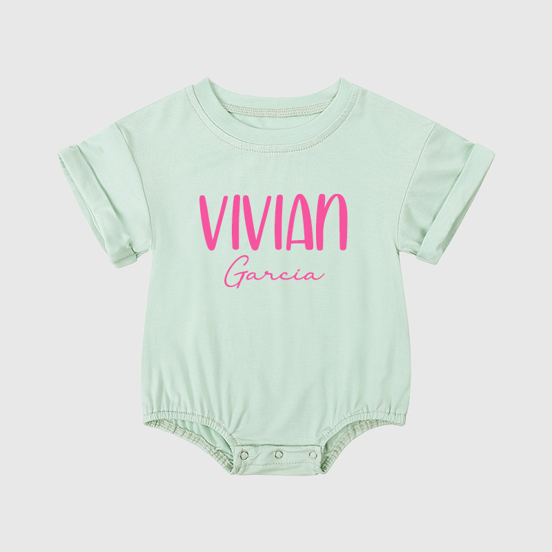 Personalized Baby Girl Bubble Romper| BBCloth39