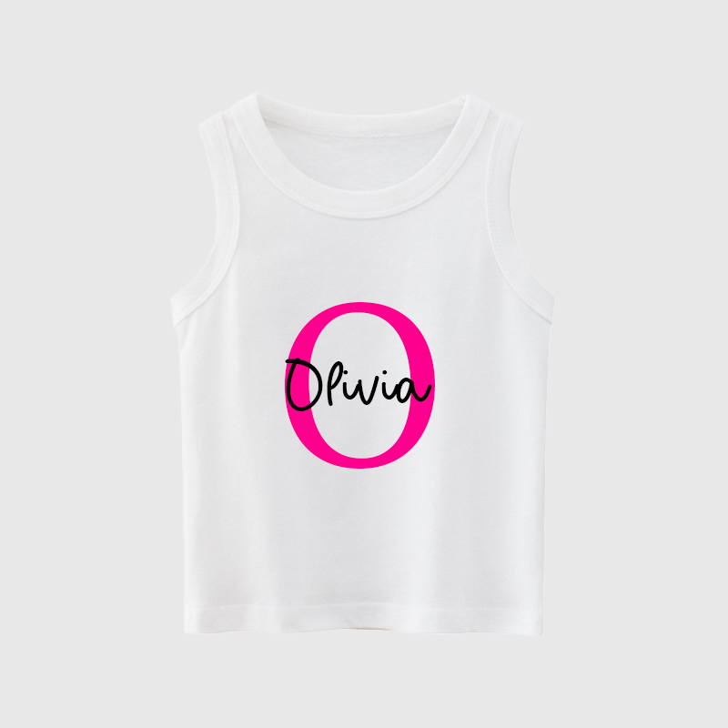Personalized Girls Youth Initial Tank| Cloth140