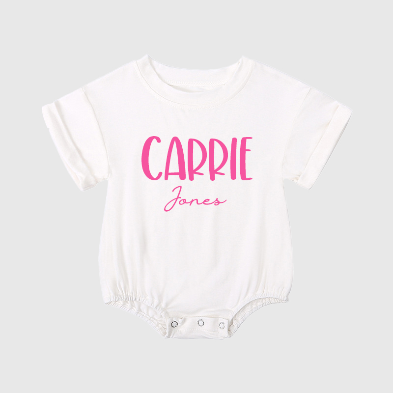 Personalized Baby Girl Bubble Romper| BBCloth39