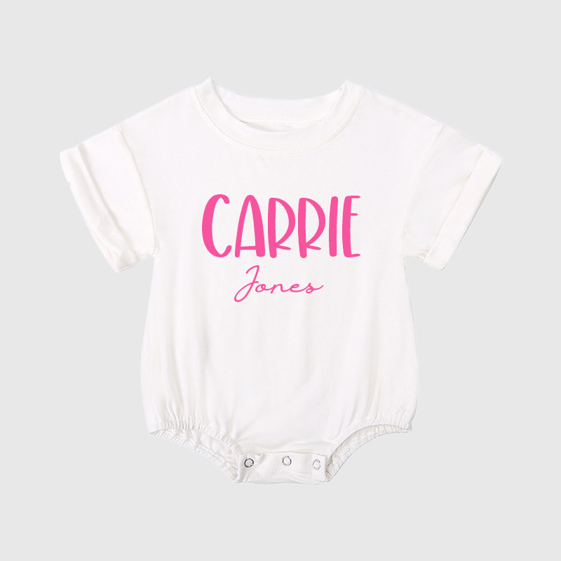 Personalized Baby Girl Bubble Romper| BBCloth39