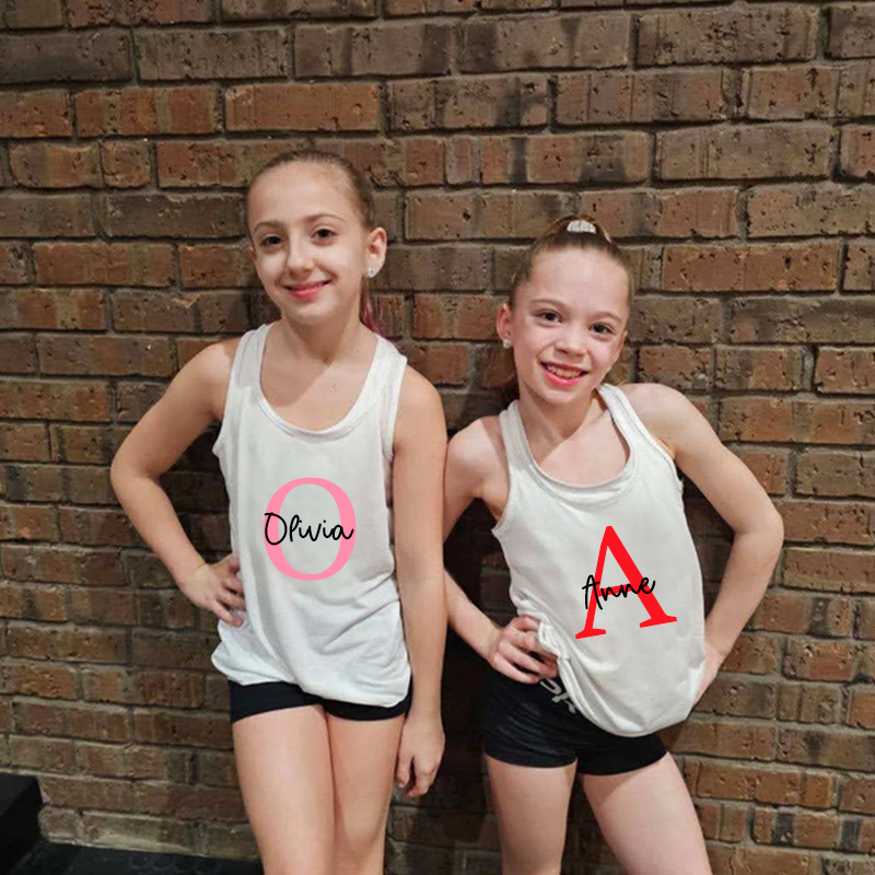Personalized Girls Youth Initial Tank| Cloth140