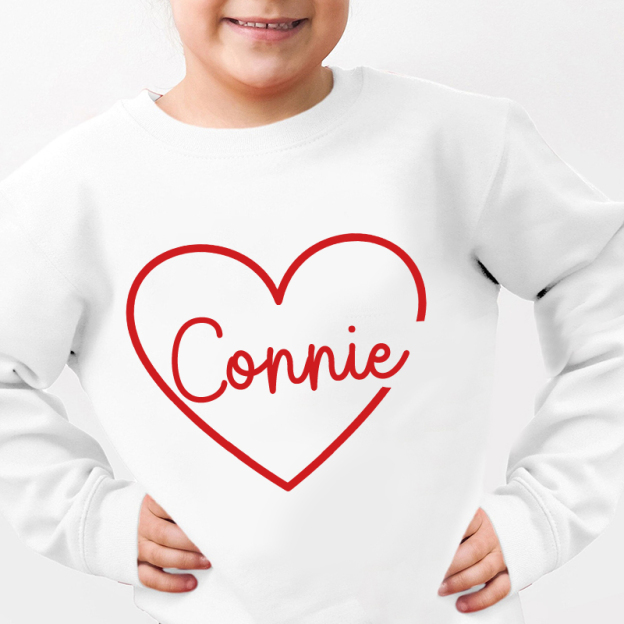 Personalized Girl Valentine Sweatshirt| Cloth213