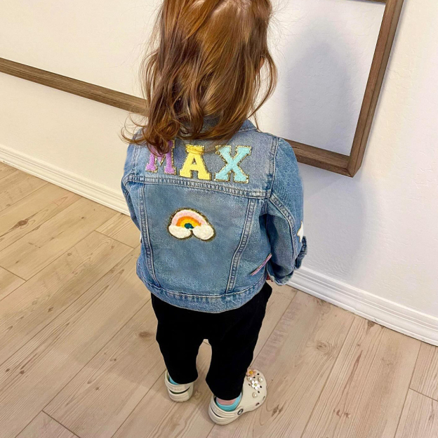 Personalized Hand Patch Kids Denim Jacket | inJacket33
