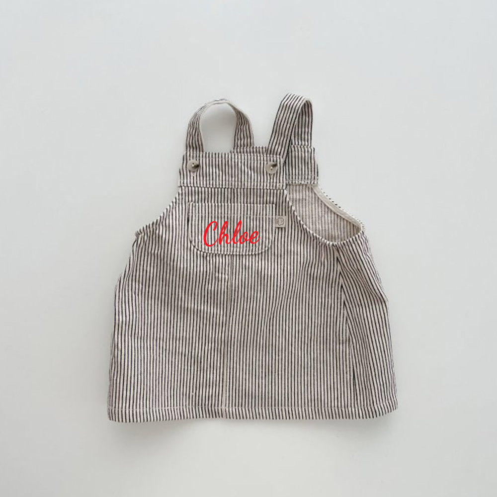 Personalized Girls Monogrammed Denim Dress| Dress19