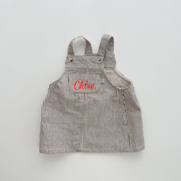 Personalized Girls Monogrammed Denim Dress| Dress19