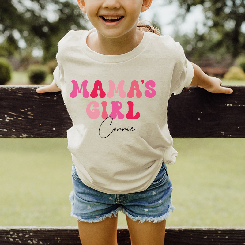 Personalized Mama's Girl T-Shirt| Cloth1439