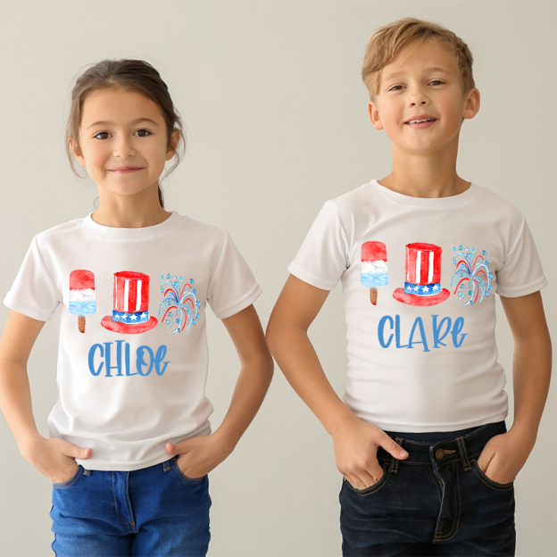 Personalized Kid 4th Of July Independence T-Shirt| Cloth1464