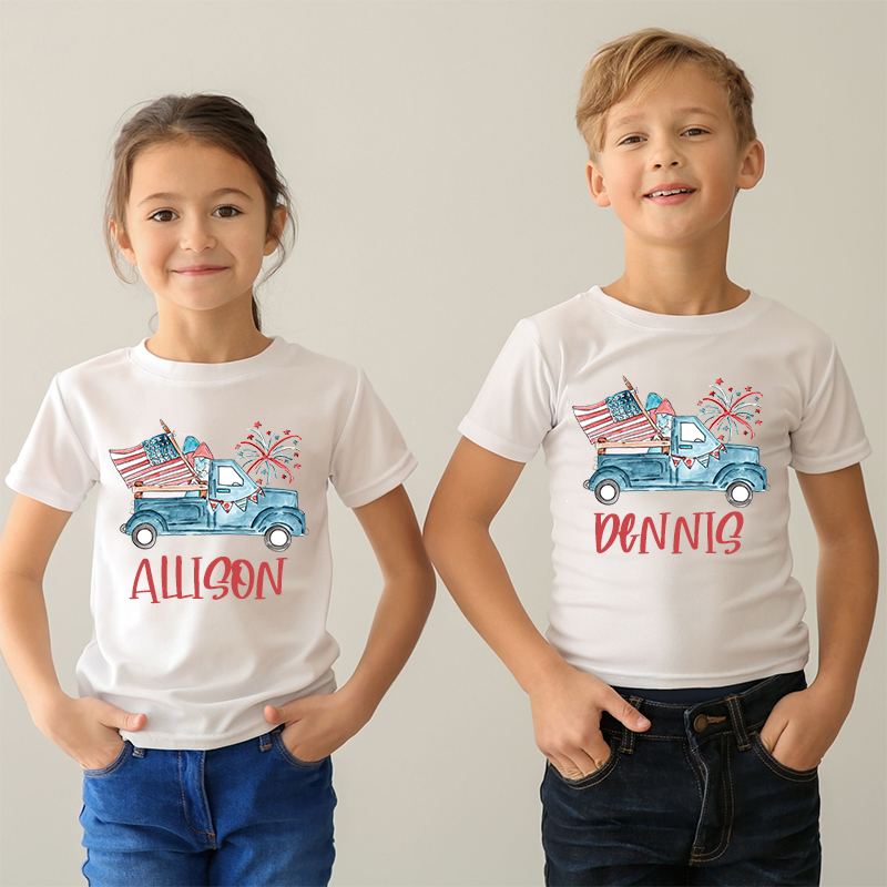 Personalized Kid 4th Of July Independence T-Shirt| Cloth1465