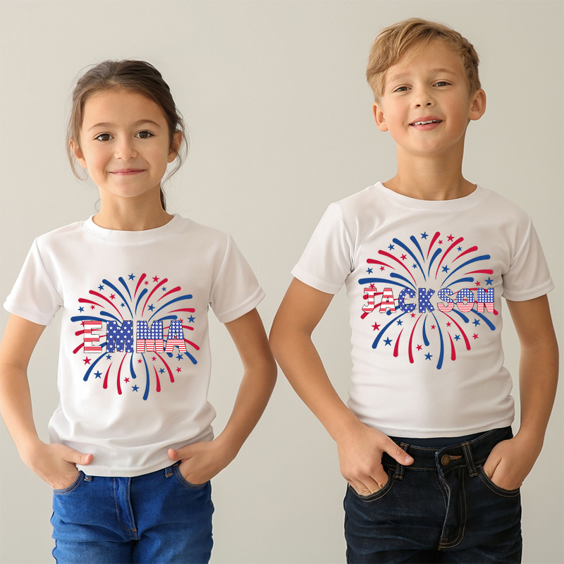 Personalized Kid 4th Of July Independence T-Shirt| Cloth1460