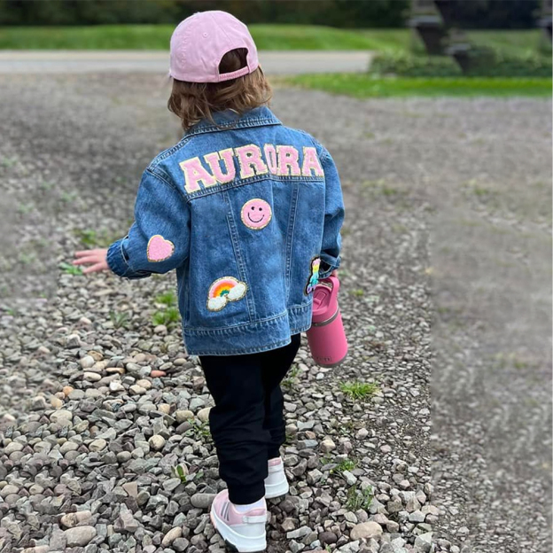 Personalized Hand Patch Kids Denim Jacket | inJacket33