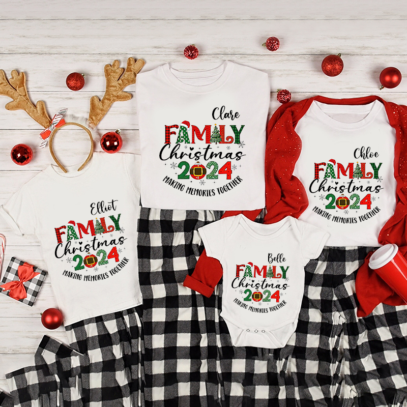 Personalized Family 2024 Making Memories Together T-Shirt| Match0413